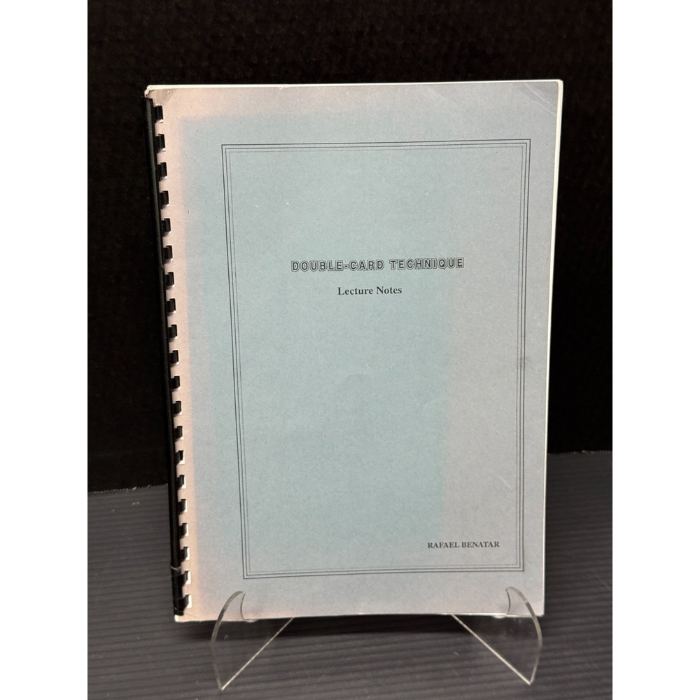 Double Card Technique Lecture Notes Rafael Benatar Magic Tricks Magician